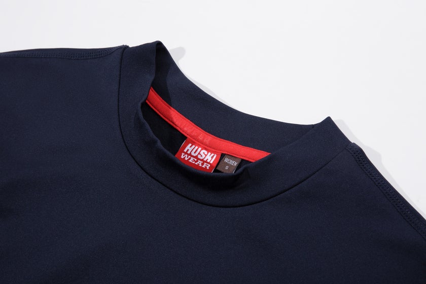 W LOGO TECH LS TEE 2 Navy Blue M