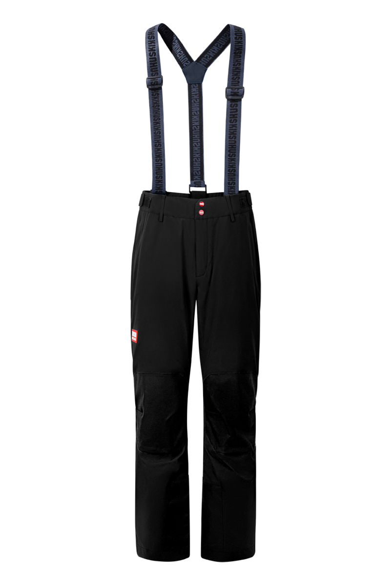 SKI PANTS SIDE ZIP Solid Black S